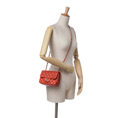 Mini Square Classic Lambskin Single Flap