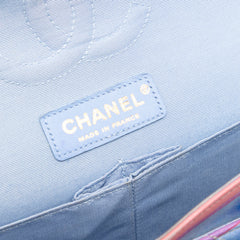 Medium Classic Printed Lambskin Watercolor Double Flap