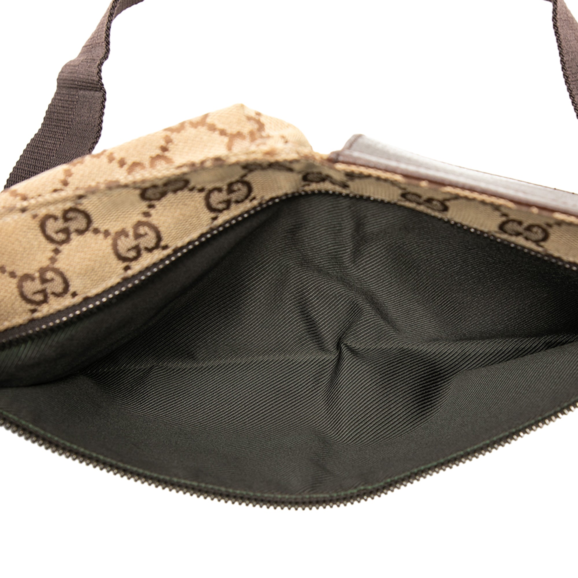 GG Canvas Double Pocket Belt Bag