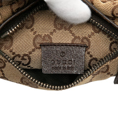 GG Canvas Double Pocket Belt Bag