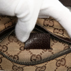 GG Canvas Double Pocket Belt Bag