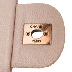 Medium Quilted Caviar Coco Pleats Messenger Flap