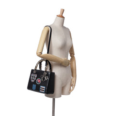 Medium Calfskin Patch Embellished Lady Dior