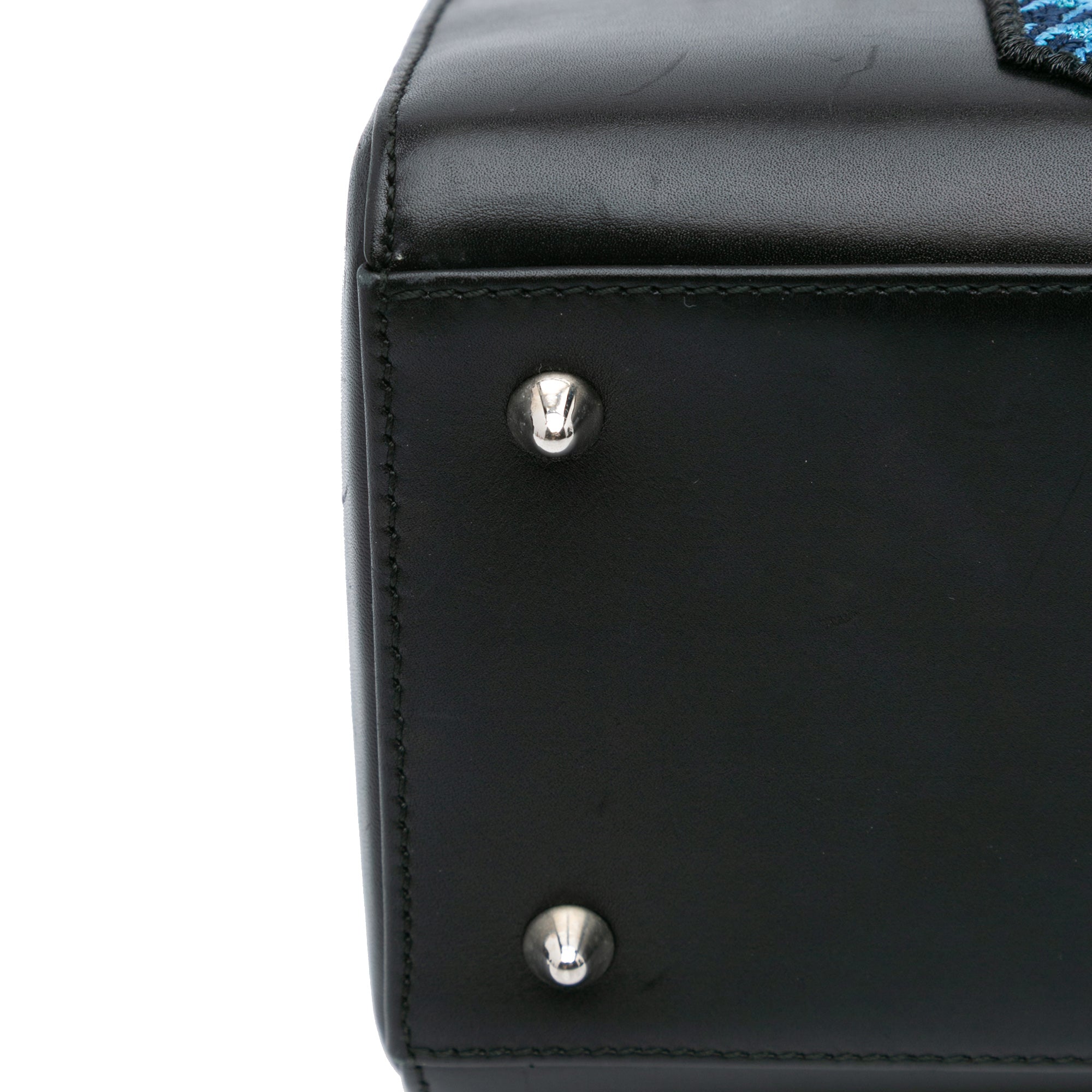Medium Calfskin Patch Embellished Lady Dior