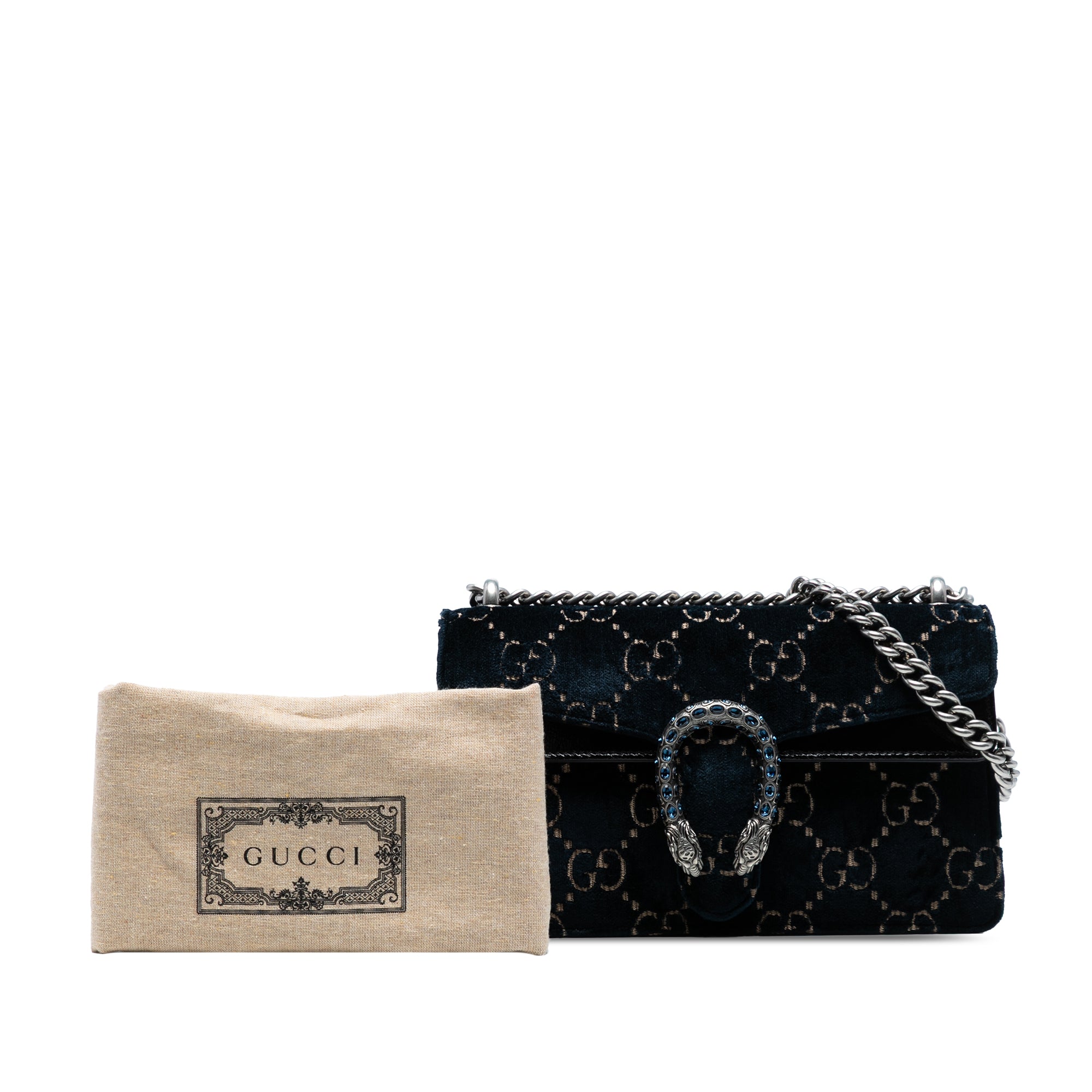 Medium GG Velvet Dionysus Crossbody