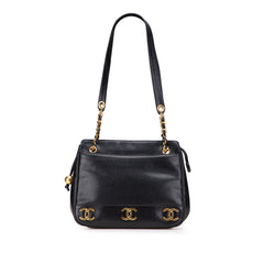 Triple CC Caviar Shoulder Bag