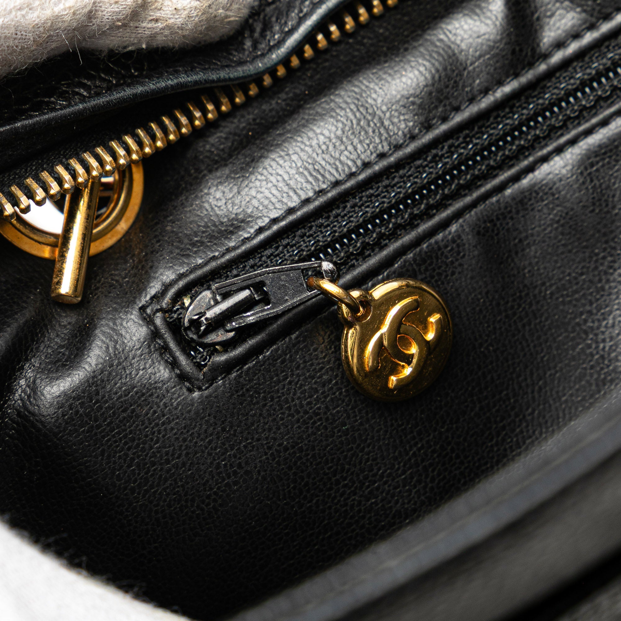 Triple CC Caviar Shoulder Bag