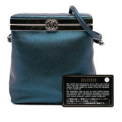 CC Metallic Calfskin Vanity Case