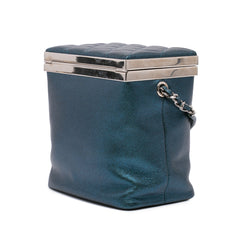 CC Metallic Calfskin Vanity Case