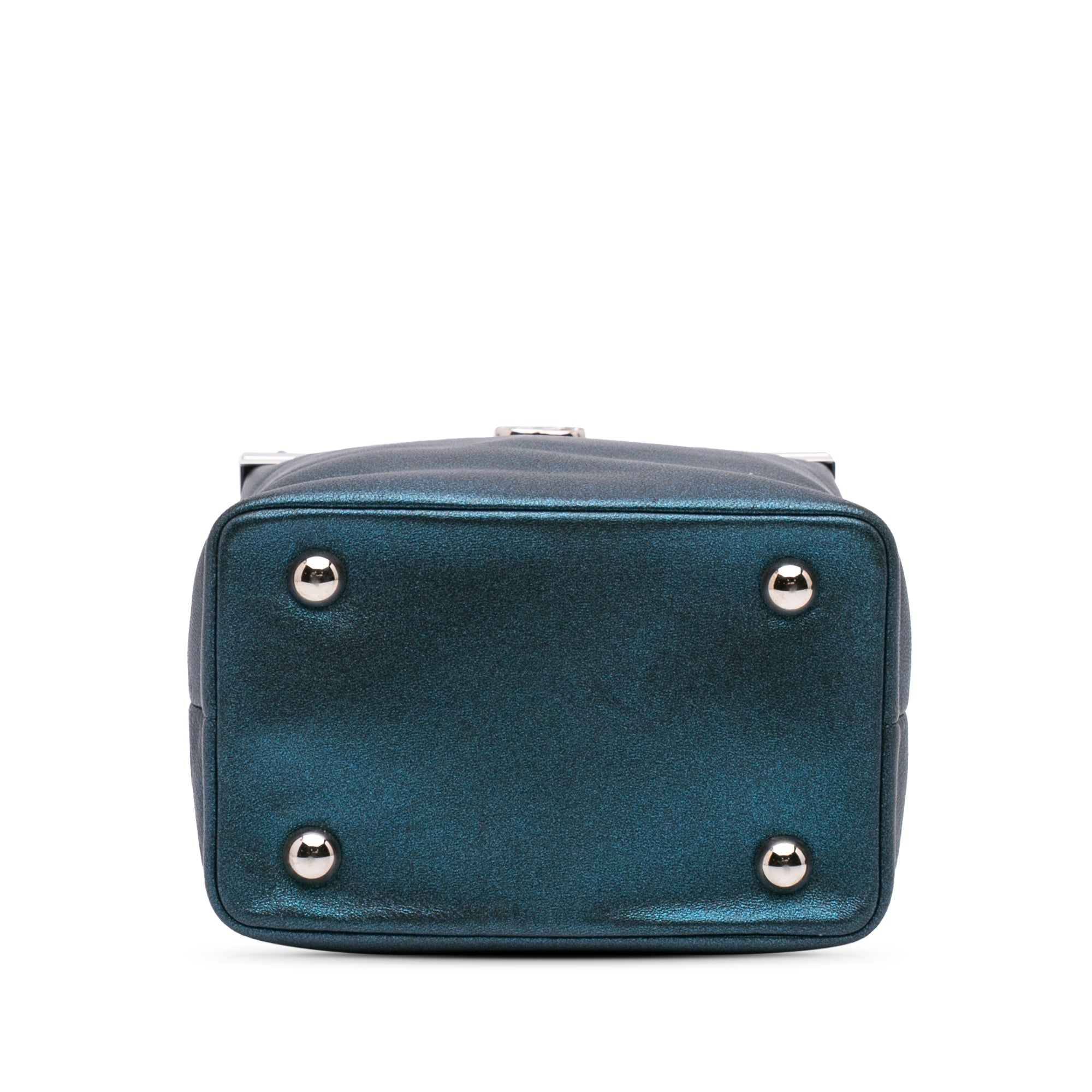 CC Metallic Calfskin Vanity Case