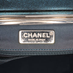 CC Metallic Calfskin Vanity Case