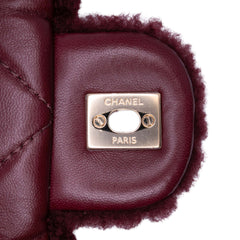 Medium Quilted Shearling Single Flap