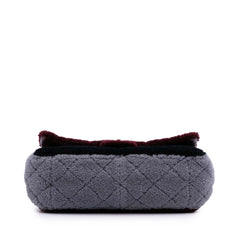 Medium Quilted Shearling Single Flap