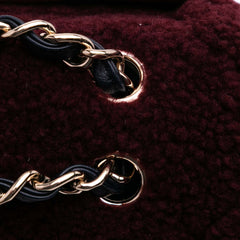 Medium Quilted Shearling Single Flap