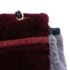 Medium Quilted Shearling Single Flap