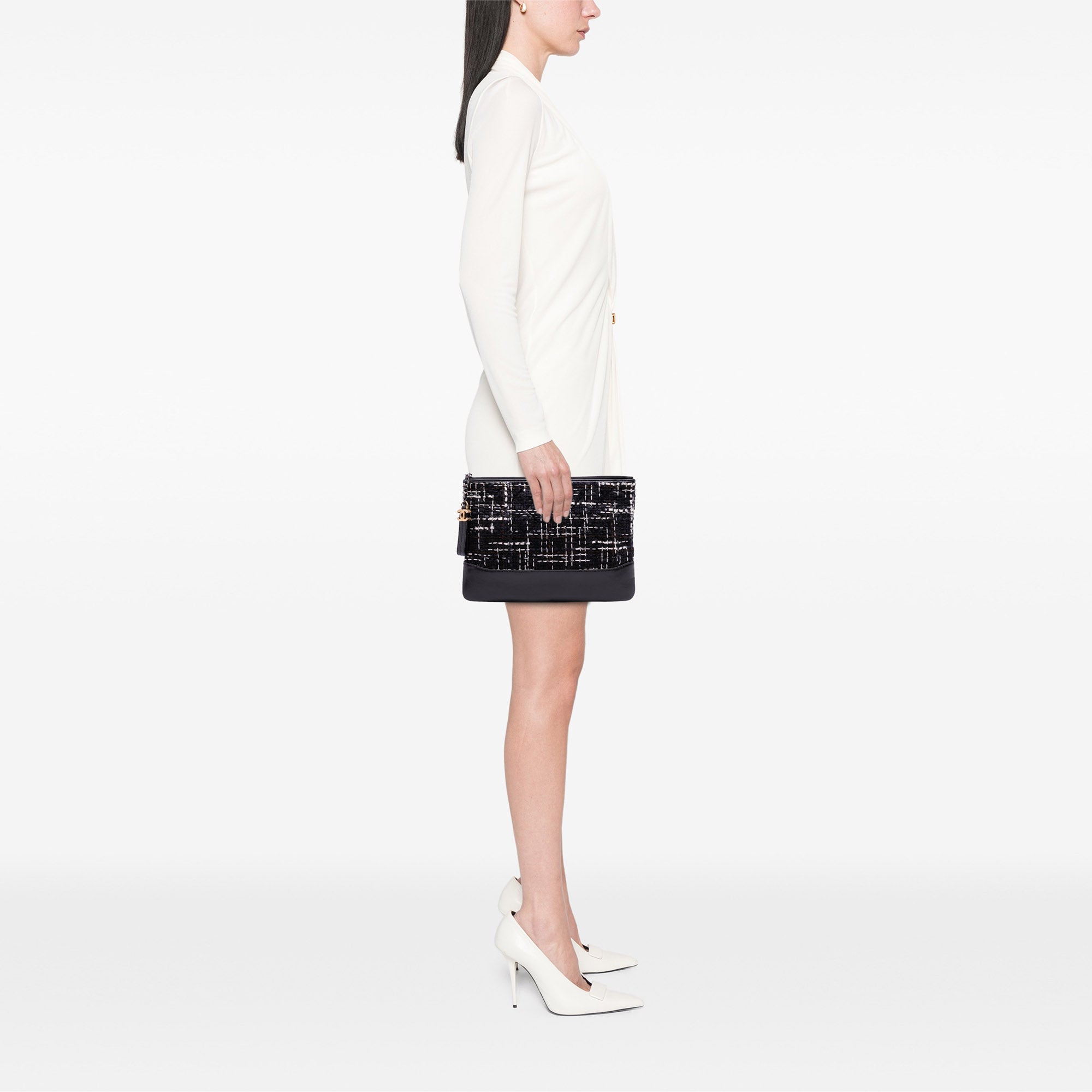 Medium Tweed Gabrielle O Case Clutch