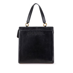 Lambskin Embroidered Logo Tote