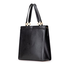 Lambskin Embroidered Logo Tote