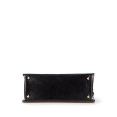 Lambskin Embroidered Logo Tote