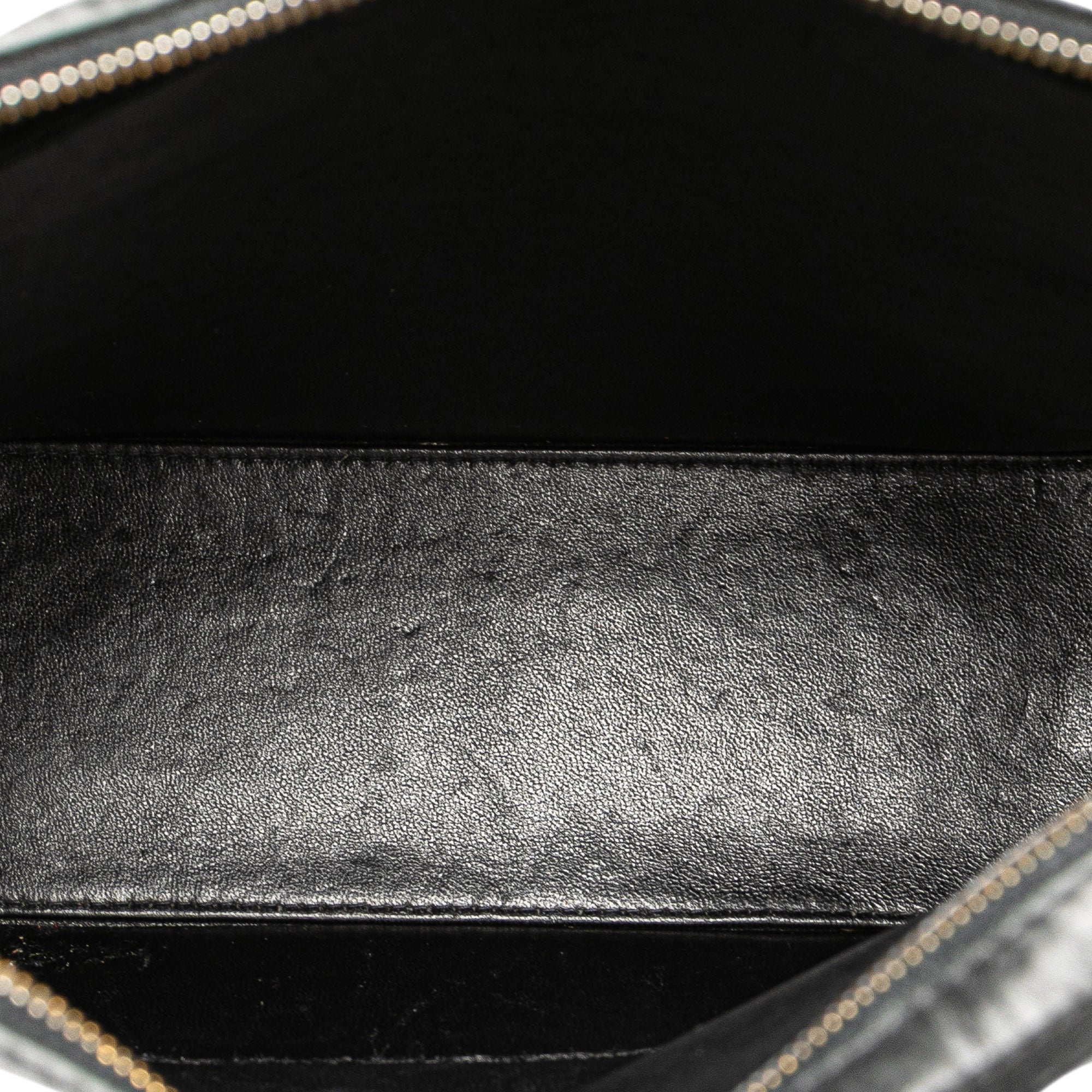 Lambskin Embroidered Logo Tote