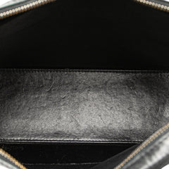 Lambskin Embroidered Logo Tote