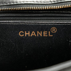 Lambskin Embroidered Logo Tote