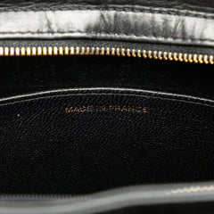 Lambskin Embroidered Logo Tote
