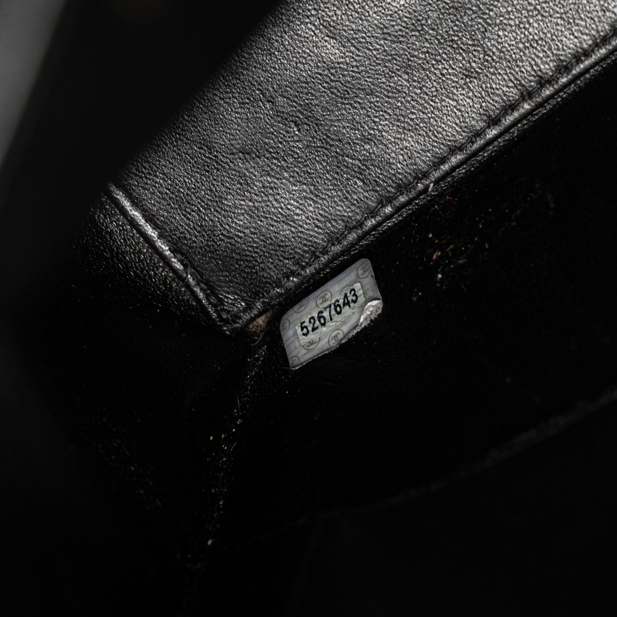 Lambskin Embroidered Logo Tote