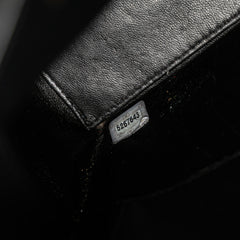 Lambskin Embroidered Logo Tote