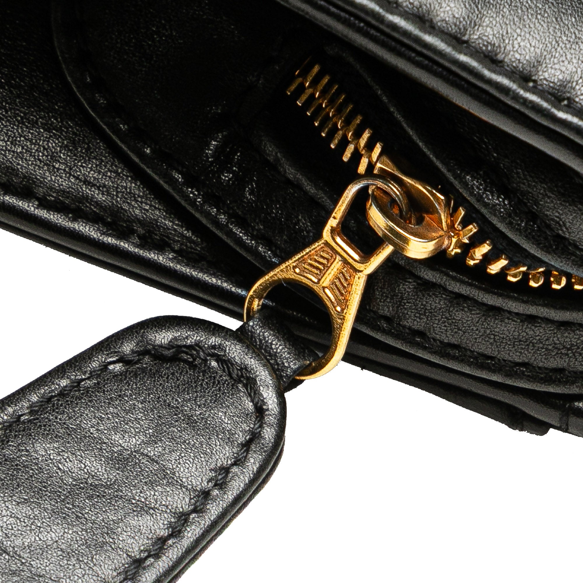 Lambskin Embroidered Logo Tote