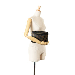 Macadam Coated Canvas Clutch