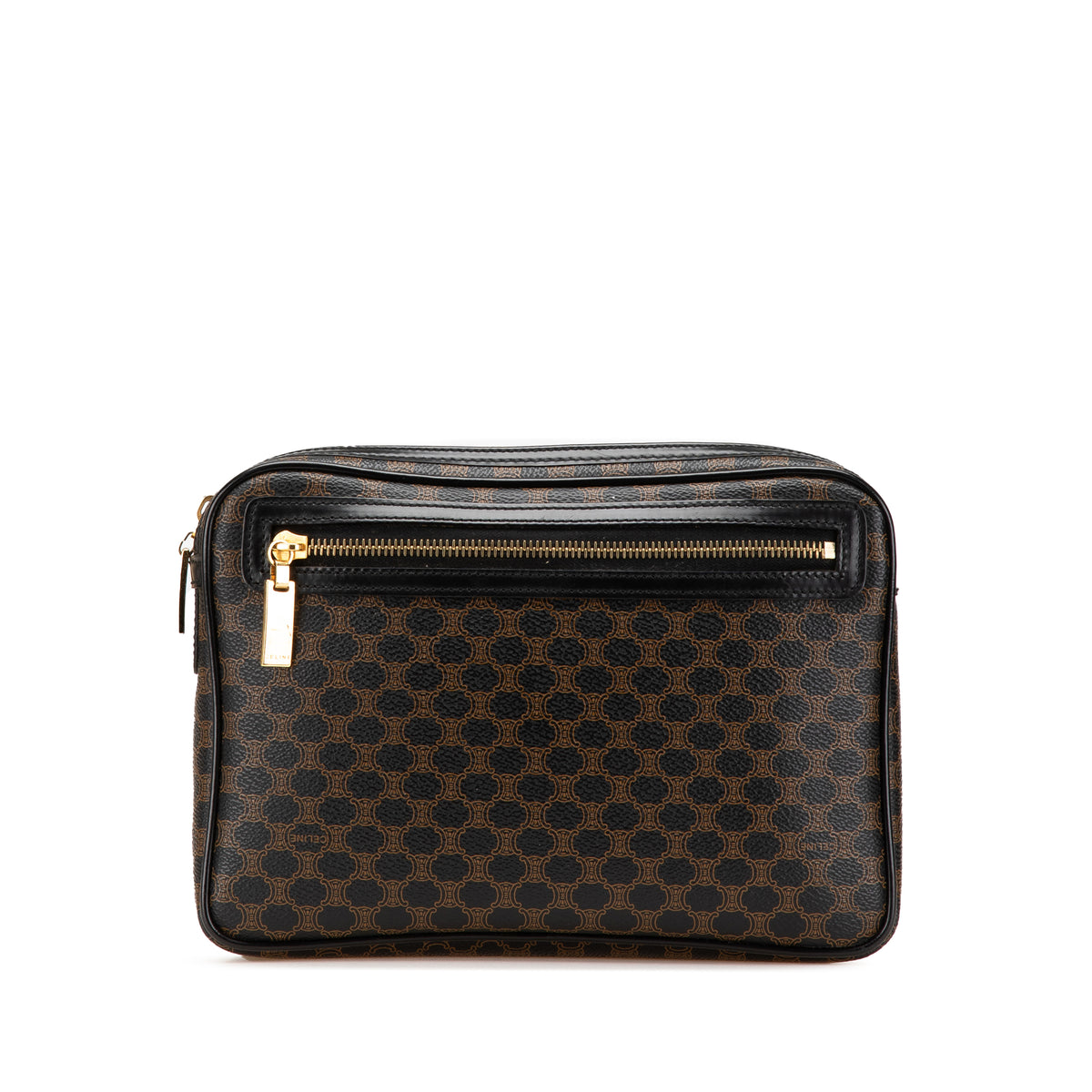 Macadam Coated Canvas Clutch