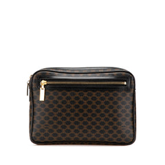 Macadam Coated Canvas Clutch