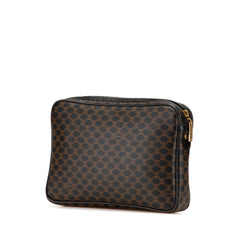 Macadam Coated Canvas Clutch