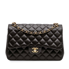 Jumbo Classic Lambskin Double Flap