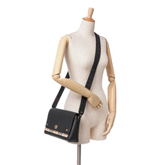 House Check Canvas and Leather Note Crossbody