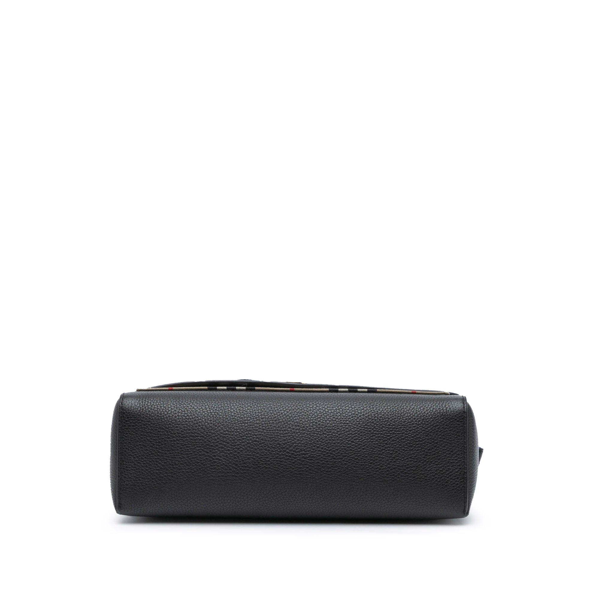 House Check Canvas and Leather Note Crossbody