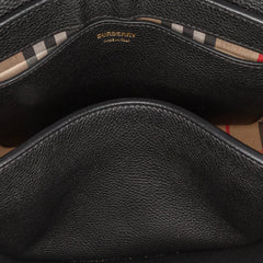 House Check Canvas and Leather Note Crossbody