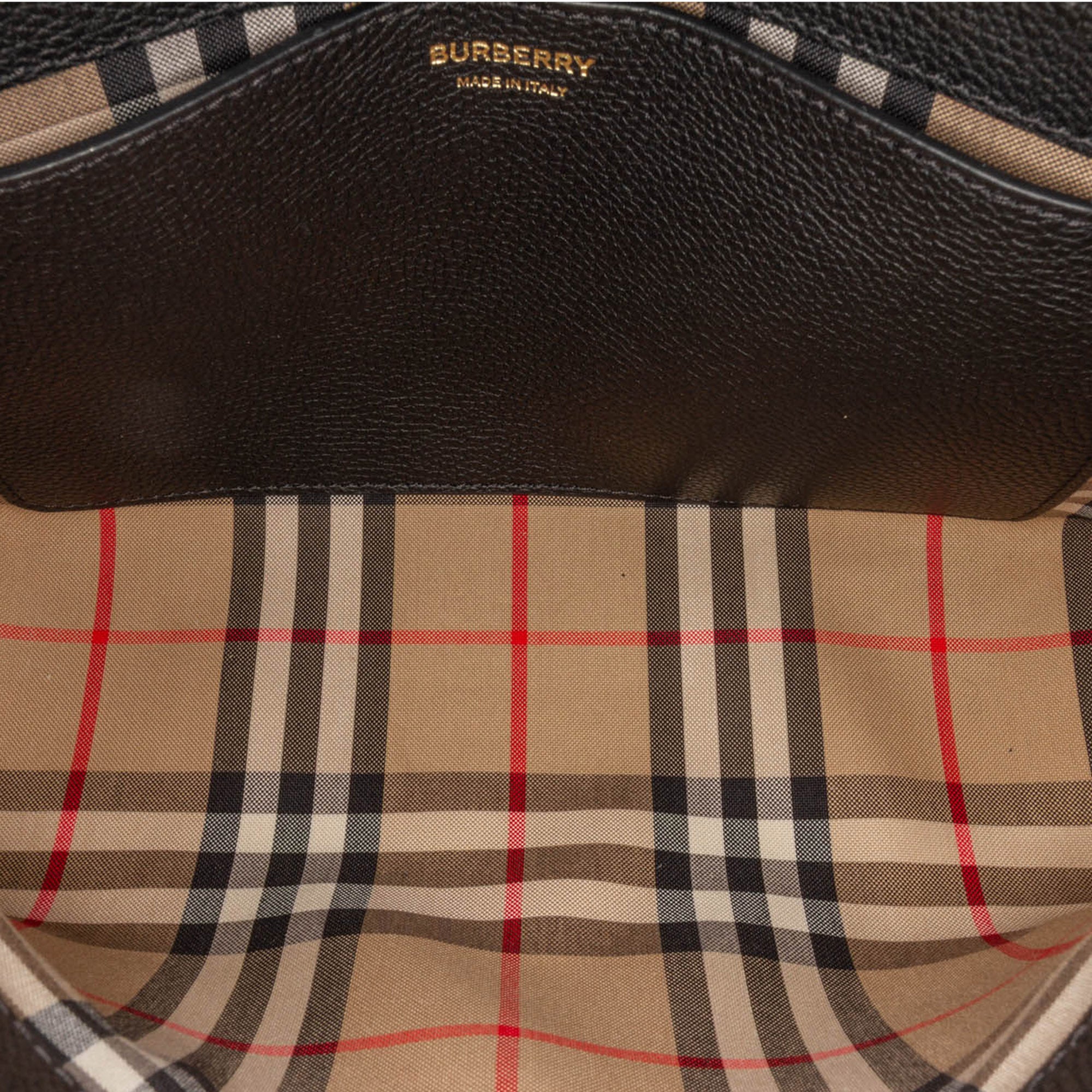 House Check Canvas and Leather Note Crossbody