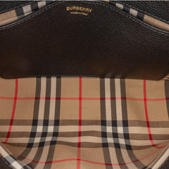 House Check Canvas and Leather Note Crossbody