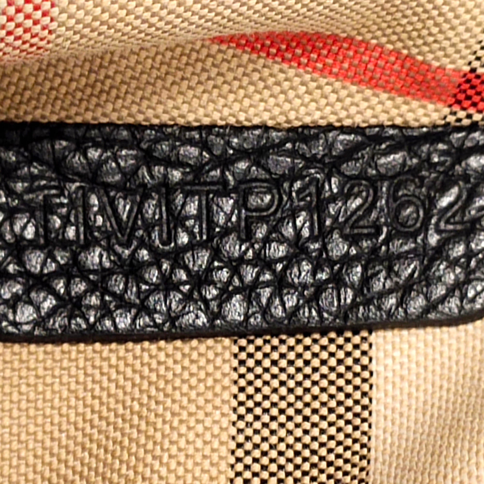 House Check Canvas and Leather Note Crossbody