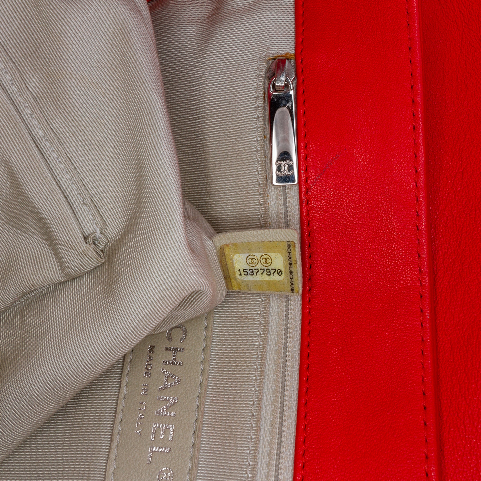 Maxi Washed Lambskin Chain Around Flap