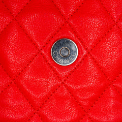Maxi Washed Lambskin Chain Around Flap