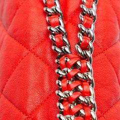 Maxi Washed Lambskin Chain Around Flap