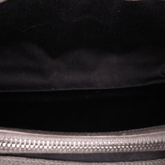 Medium Quilted Chevron Sheepskin College Satchel
