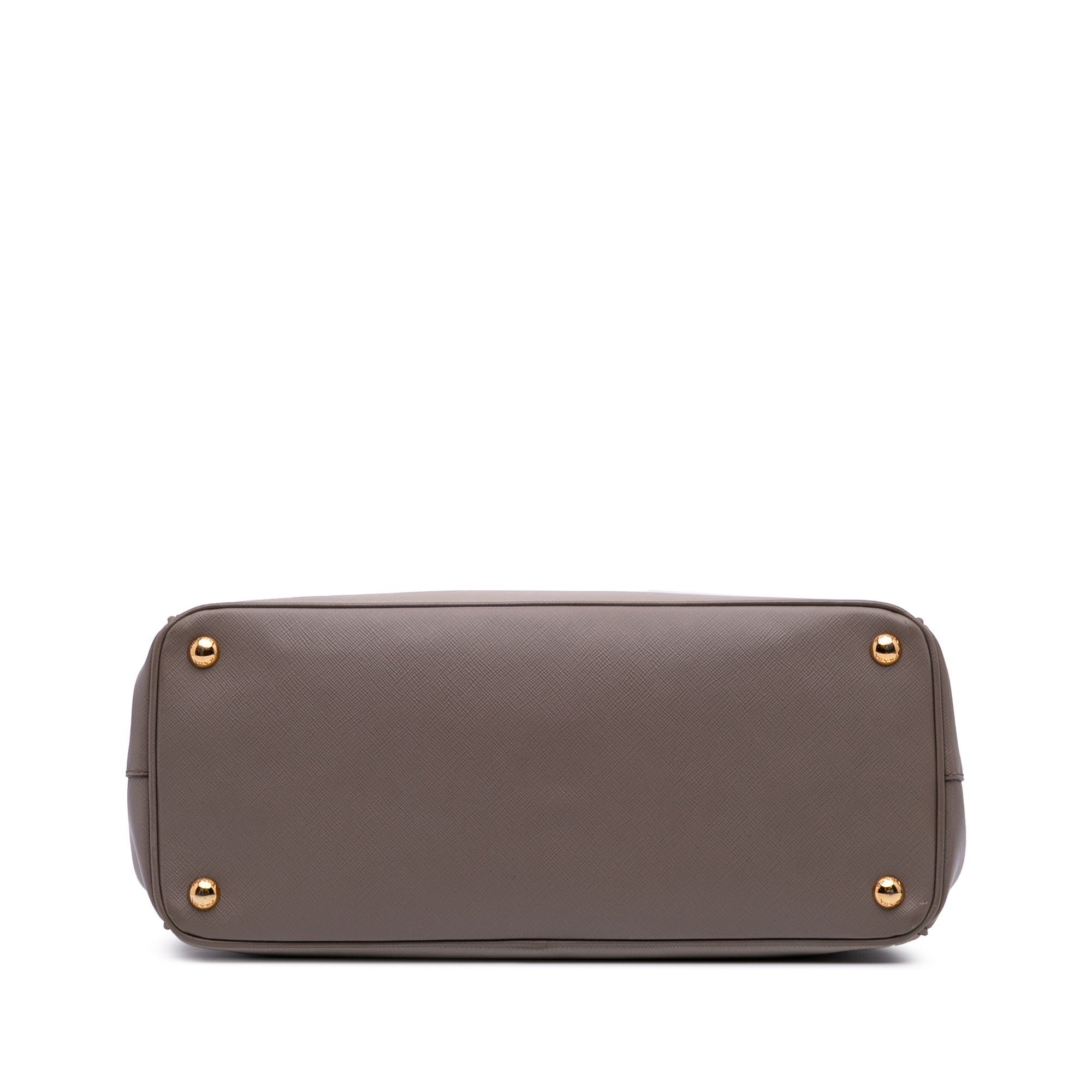 Medium Bicolor Saffiano Lux Galleria Double Zip Satchel