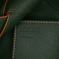 Small Woven Leather Surplus Basket Bag