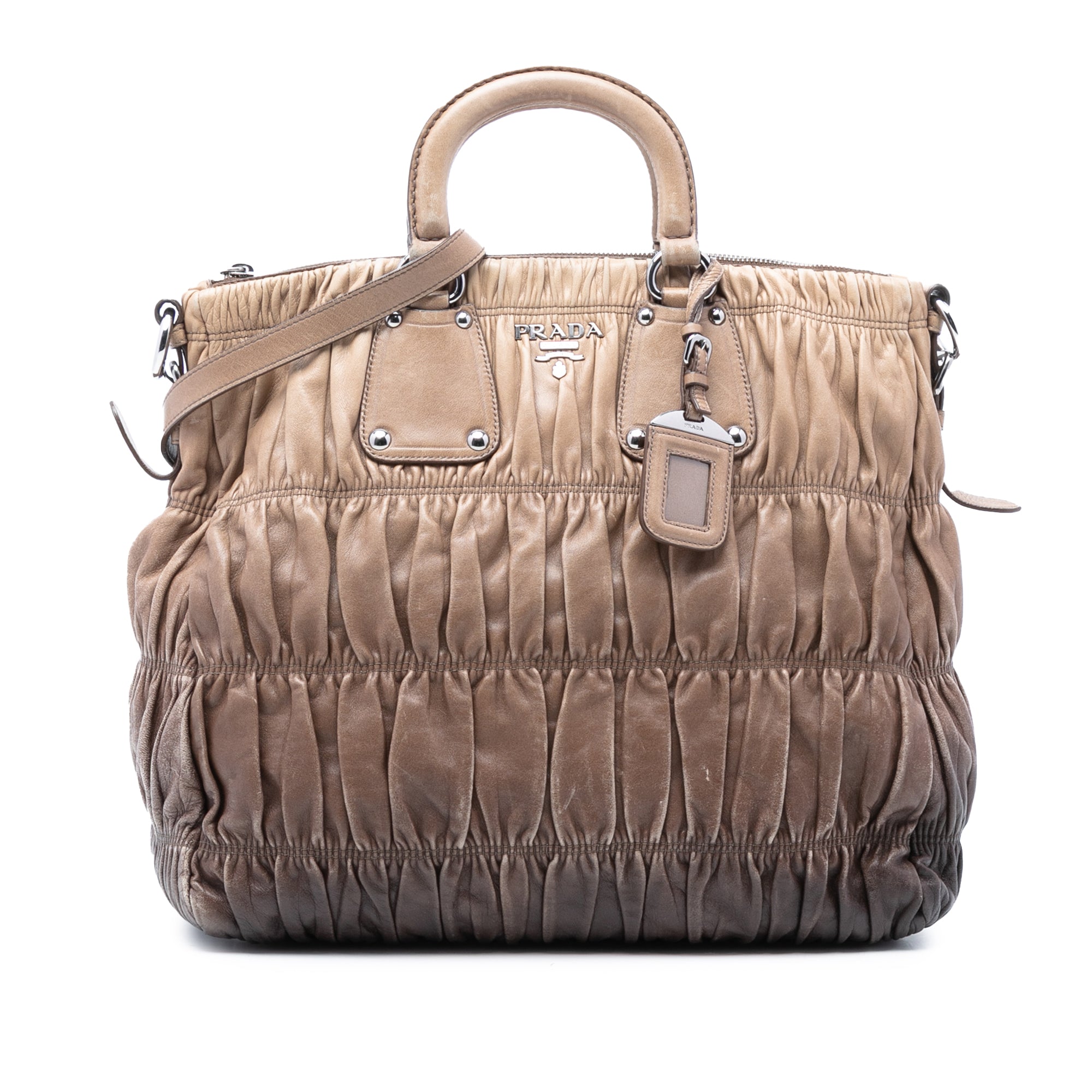 Nappa Gaufre Ombre Satchel