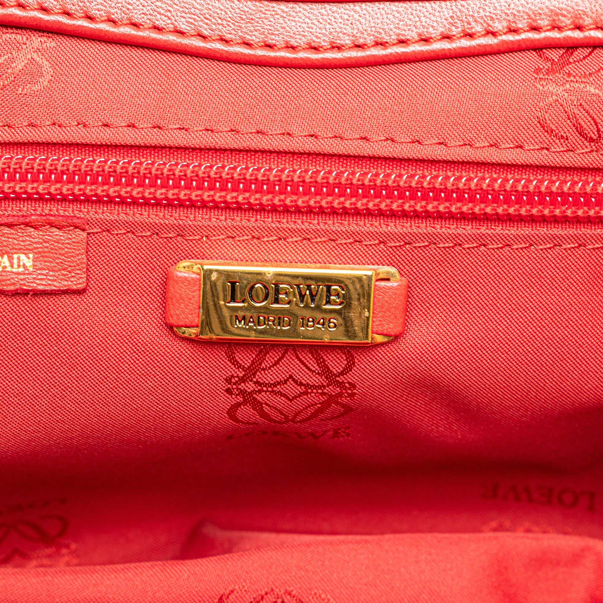 Leather Anagram Frame Handbag