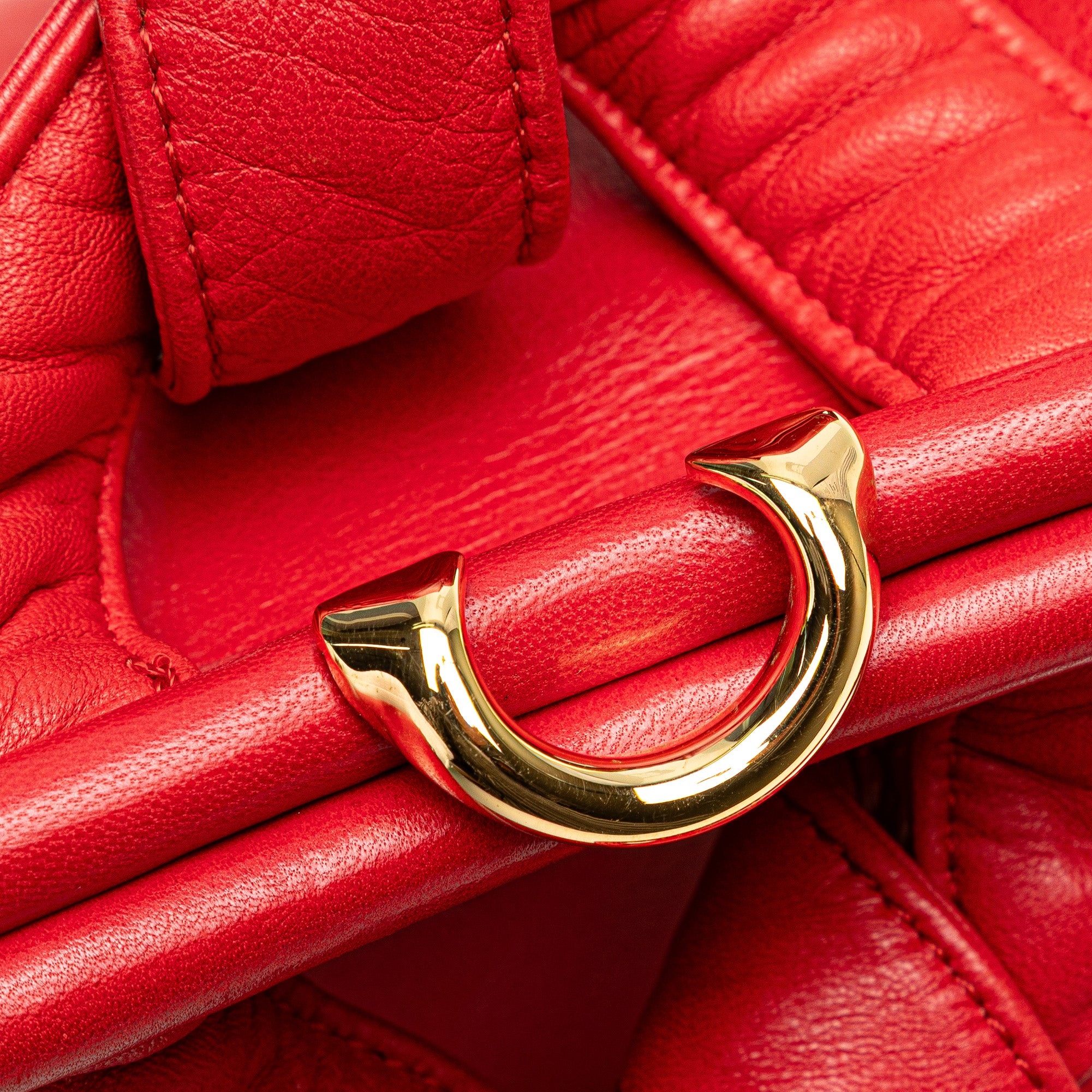 Leather Anagram Frame Handbag